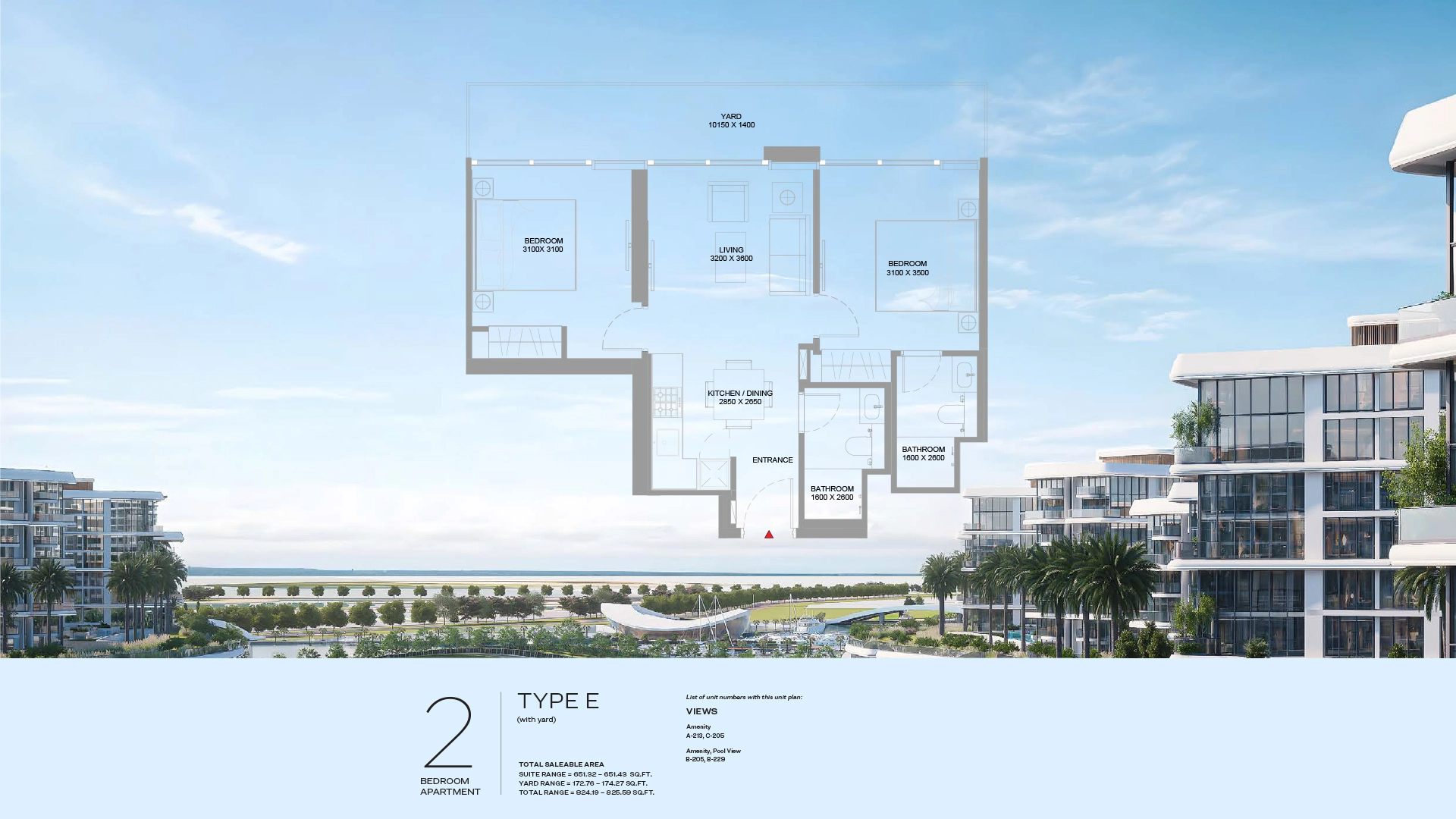 2 BR - Type B